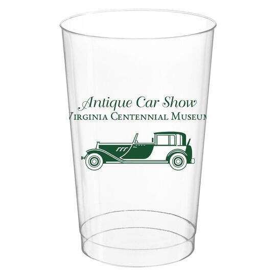 Collector Car Clear Plastic Cups